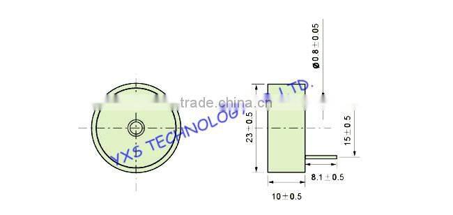 SFM-20-C diameter 23mm height 10mm piezoelectric type DC3~24V buzzer