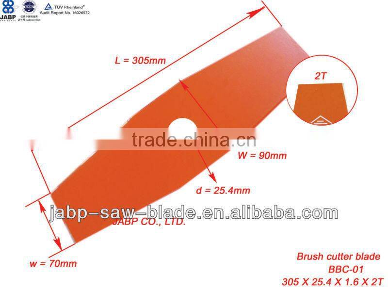 2 teeth brush cutter blade
