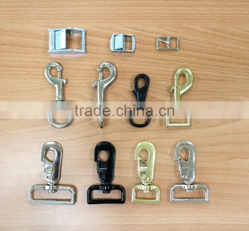 Nickel Plate 1 inch Fashion High Quality Metal Suspender Clip with plastic teeth inside for garment