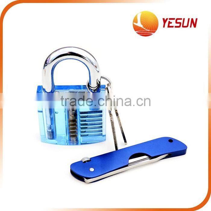 Clear train lock with 2 keys, train padlock