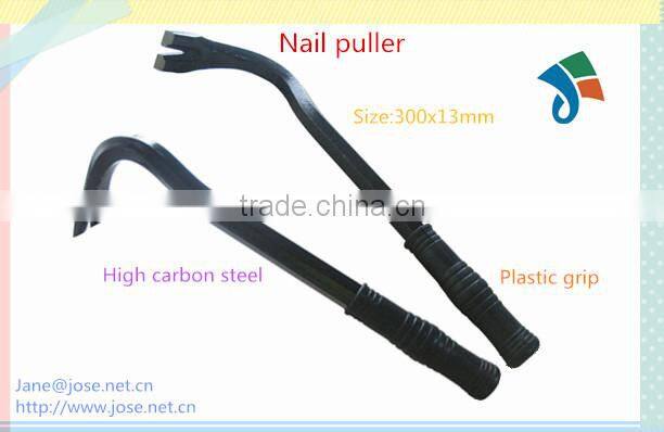 Plastic grip high carbon steel painted nail puller