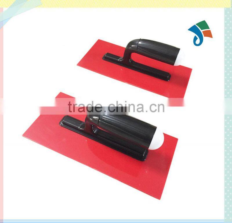 plastic red plastering trowel with handle
