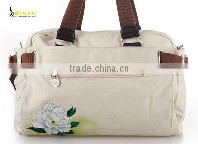 beautiful printed handbag for girl with canvas