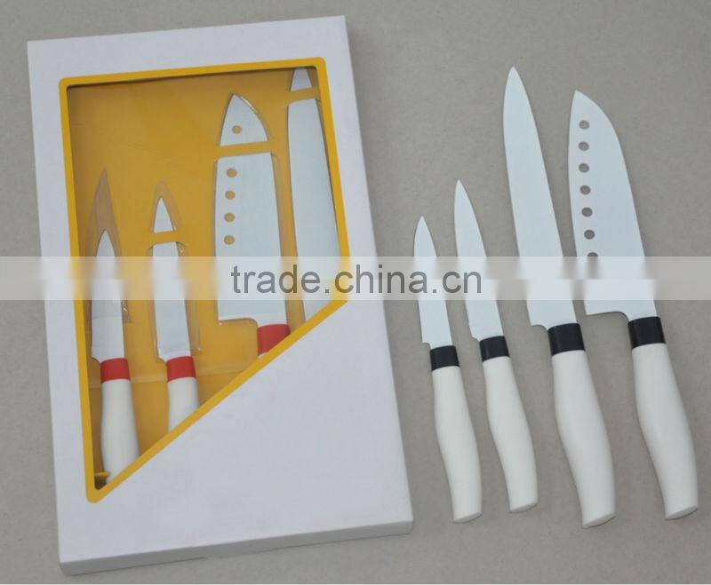 color platsic handle kitchen non-stick knife