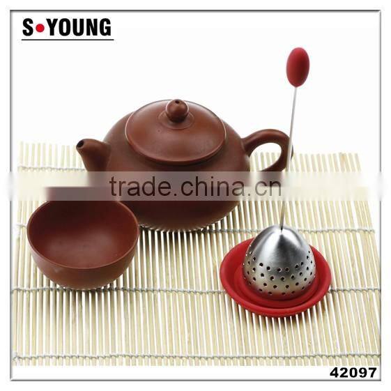 42097 high quality stainless steel wire mesh filter tea ball,ss tea infuser tea strainer