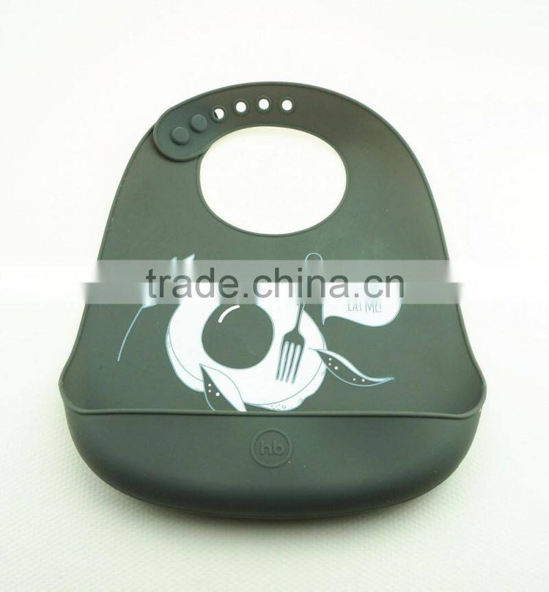 16076 Food Grade Cute Baby Pouchs,Waterproof Promotinal Gift Nice Silicone Baby Bibs,Kids Silicone Bellyband