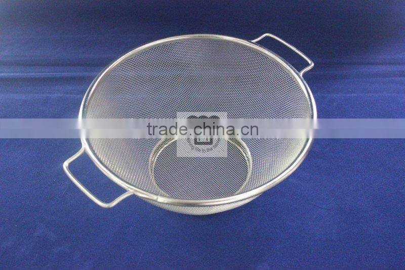 Stainless steel food basket, fruit basket, vegetable basket w/hanger and stander