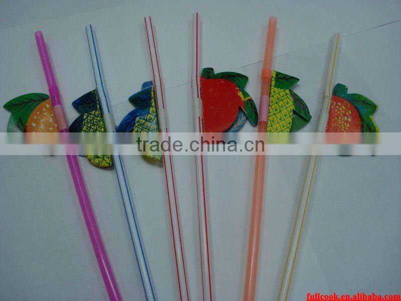 3D FRUIT COCKTAIL DRINKING STRAW
