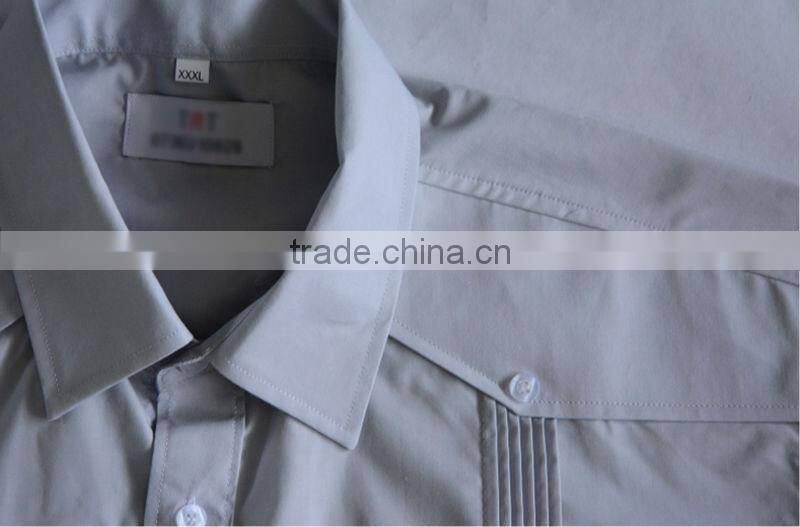 Men's 100% cotton Guayabera shirt with long sleeve and pintuck