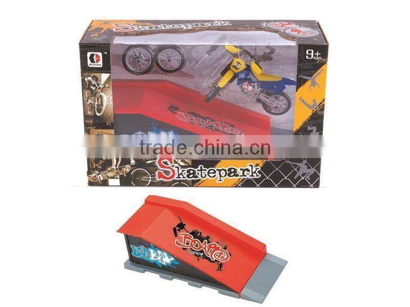 Finger toys mini plastic Moto with Skatepark