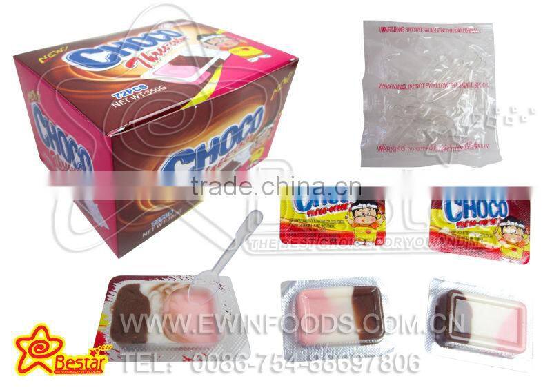 Milk Flavored Three Color Chocolate Cream