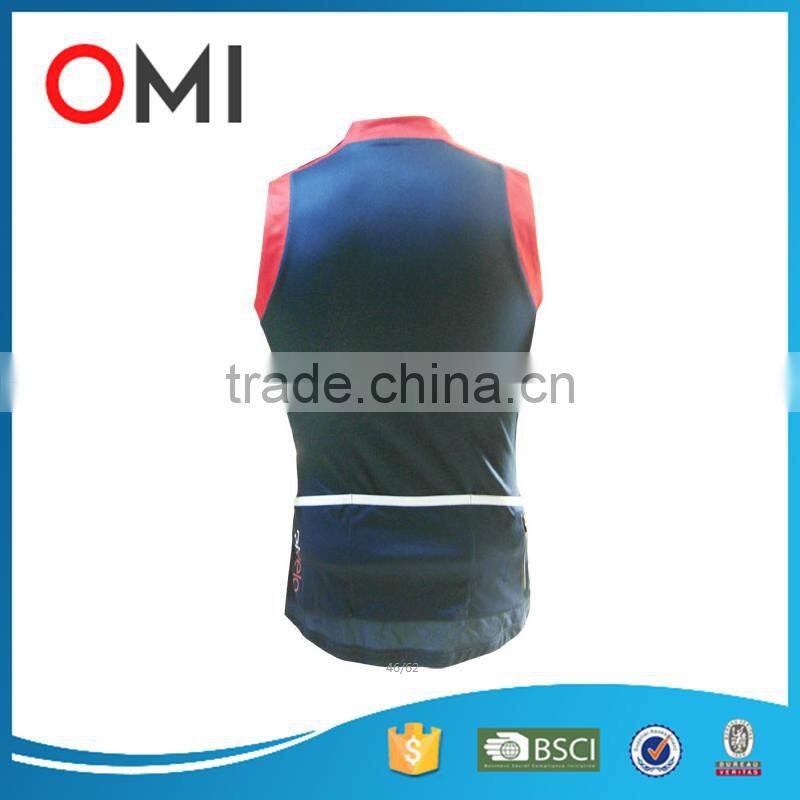 Cool Black bicycle shirt custom sleeveless cycling wear