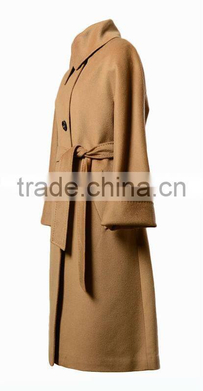 Women's Mandarin Collar Design Long Winter Coat