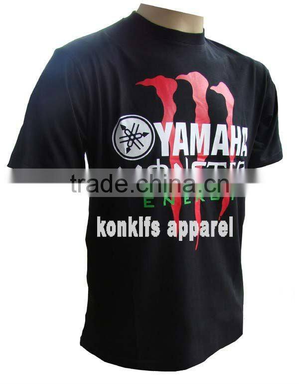 printing man cotton racing tshirt made in factory