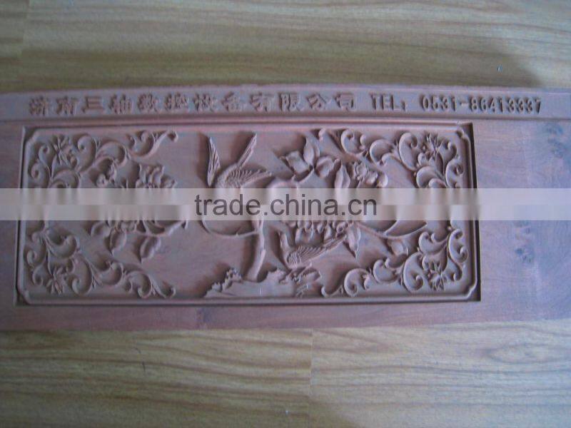 Multi-step 3 heads CNC woodwoking machine