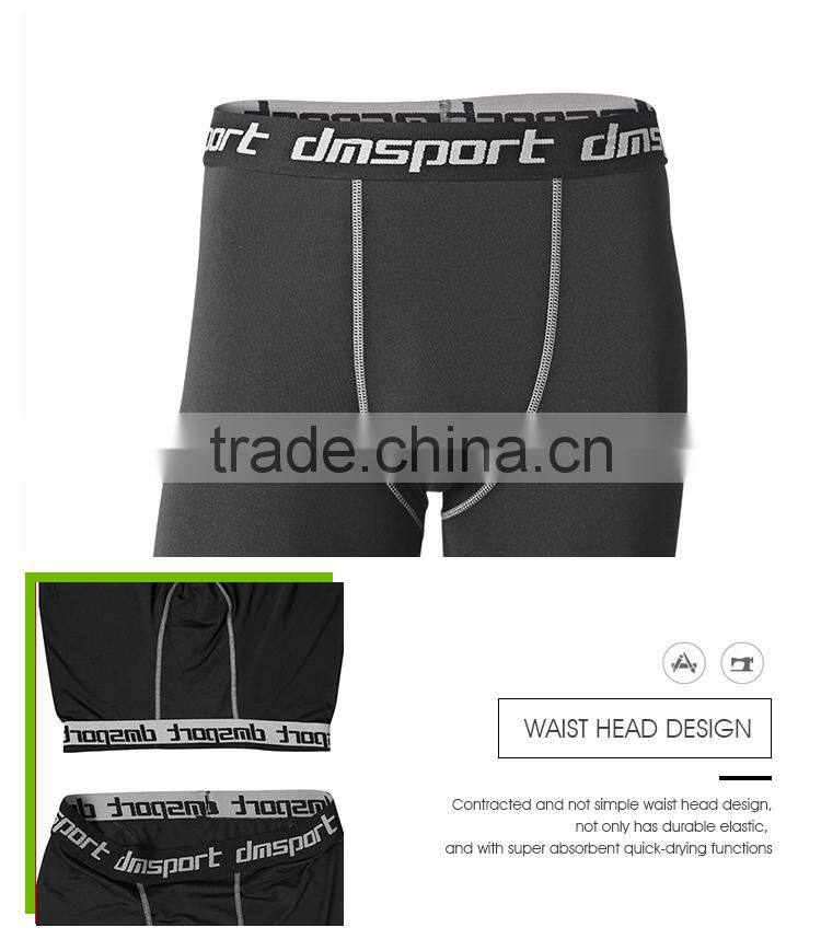 Professional Fitness Quick-Drying Men's Bodyboulding Compression Male Shorts Pants