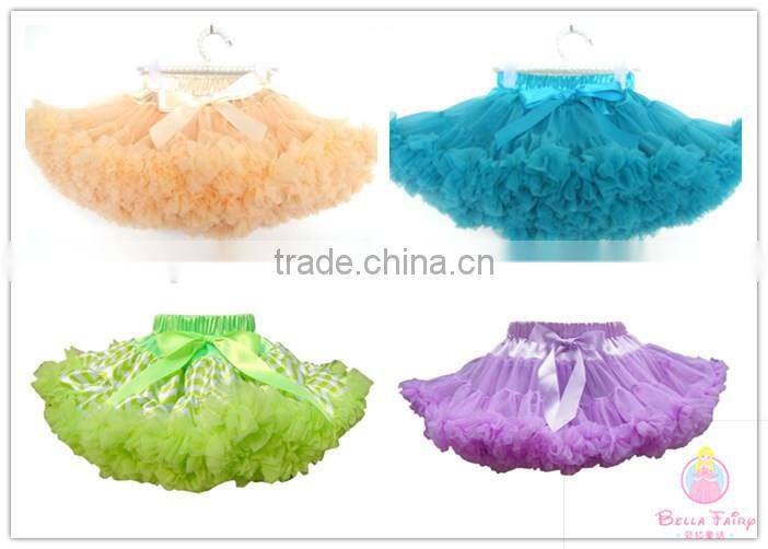 New Baby Girl Tutu Skirt Chiffon Lace Princess Latin Dance Party Pettiskirt Ruffles Kids Bow Floral Silk Ballet Saias Skirts