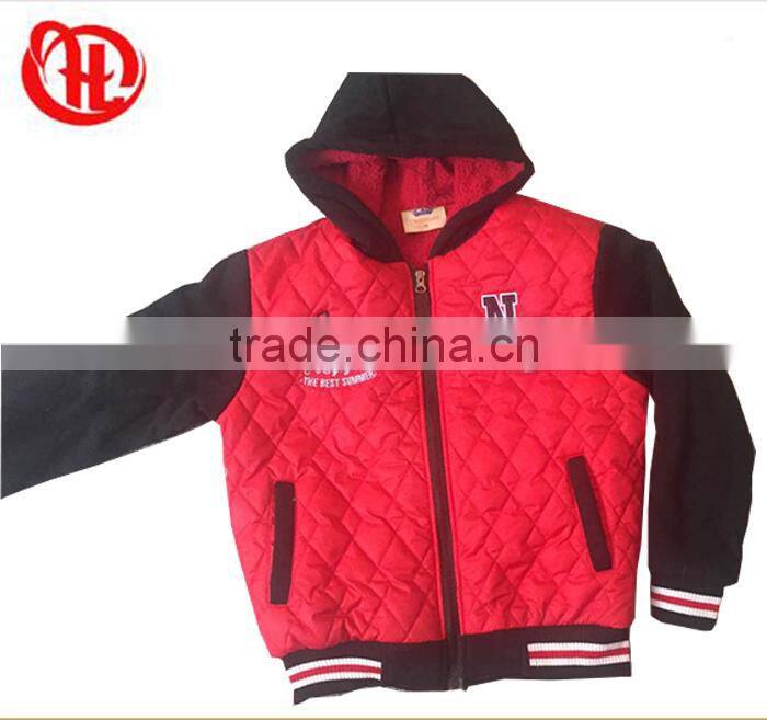 children padding softshell wholesale fur winter padded boys fleece jacket