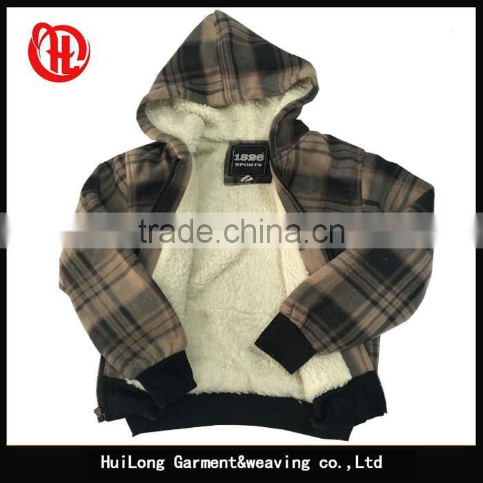 long sleeve winter polyester hoodies children sports suit