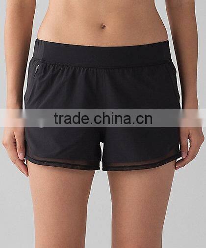 MGOO Wholesale Fully Reversible Running Shorts Women 100% Polyester Ventilate Comfortable Dri Fit Jogger Pants