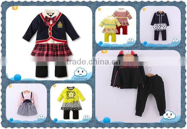 2015autumn wholesale baby clothes fashion princess children daily wear baby girl fairy dress