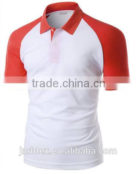 Trade assurance 100 cotton fabric custom men polo shirt design with combination