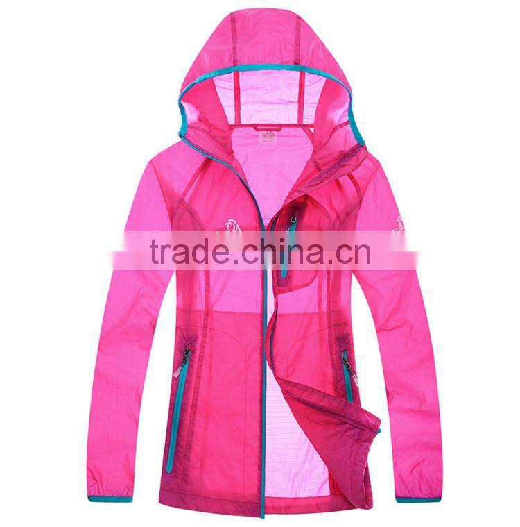 100% Nylon High quality waterproof summer jacket