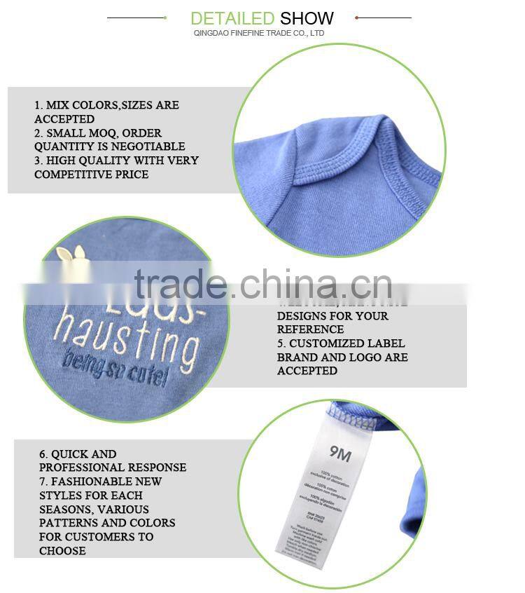 Custom Kids Clothes New Born Baby Romper Clothing