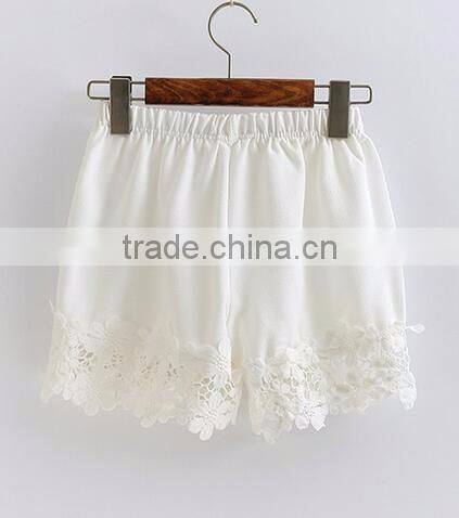 EY0612P Summer Ladies 2017 Classics Shorts With Lace Hem