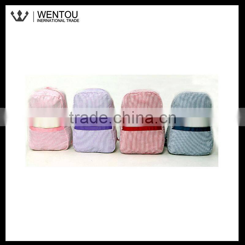 New Fashion Personalized Striped Seersucker Bag