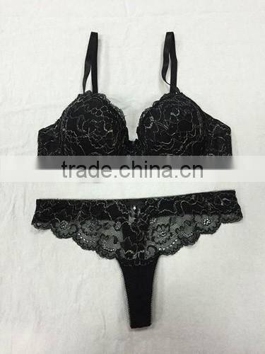 Hot sell High quality Women sexy underwear lace lingerie, ladies lace bra and panty set