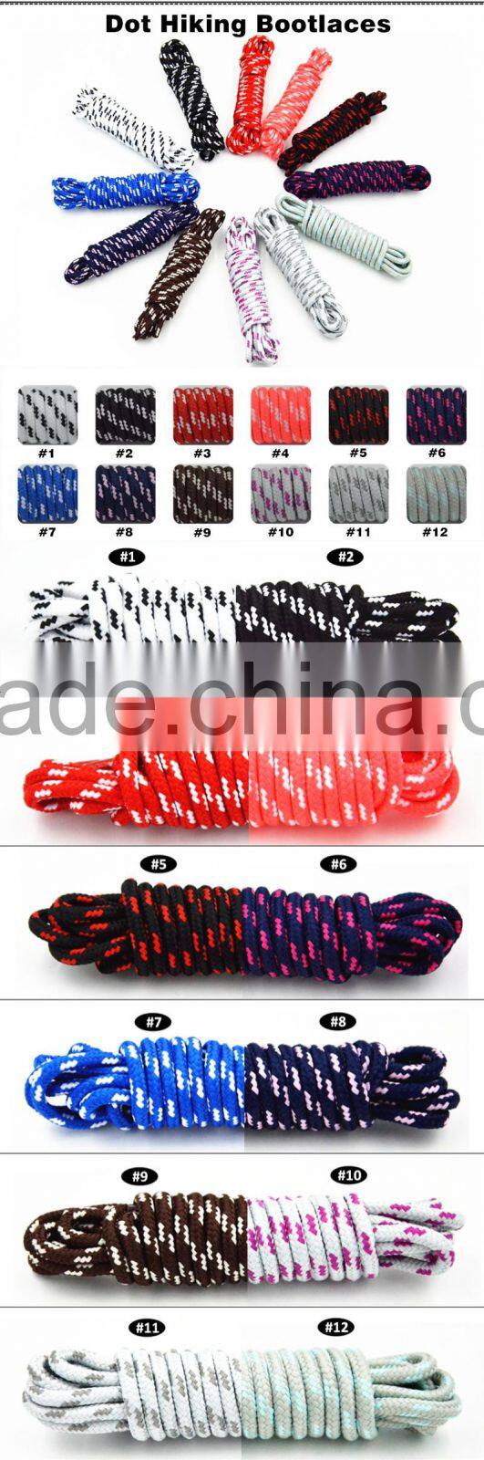 Customized Strong Round Fireman Military Boot Laces Manufacturer Provide Custom Service