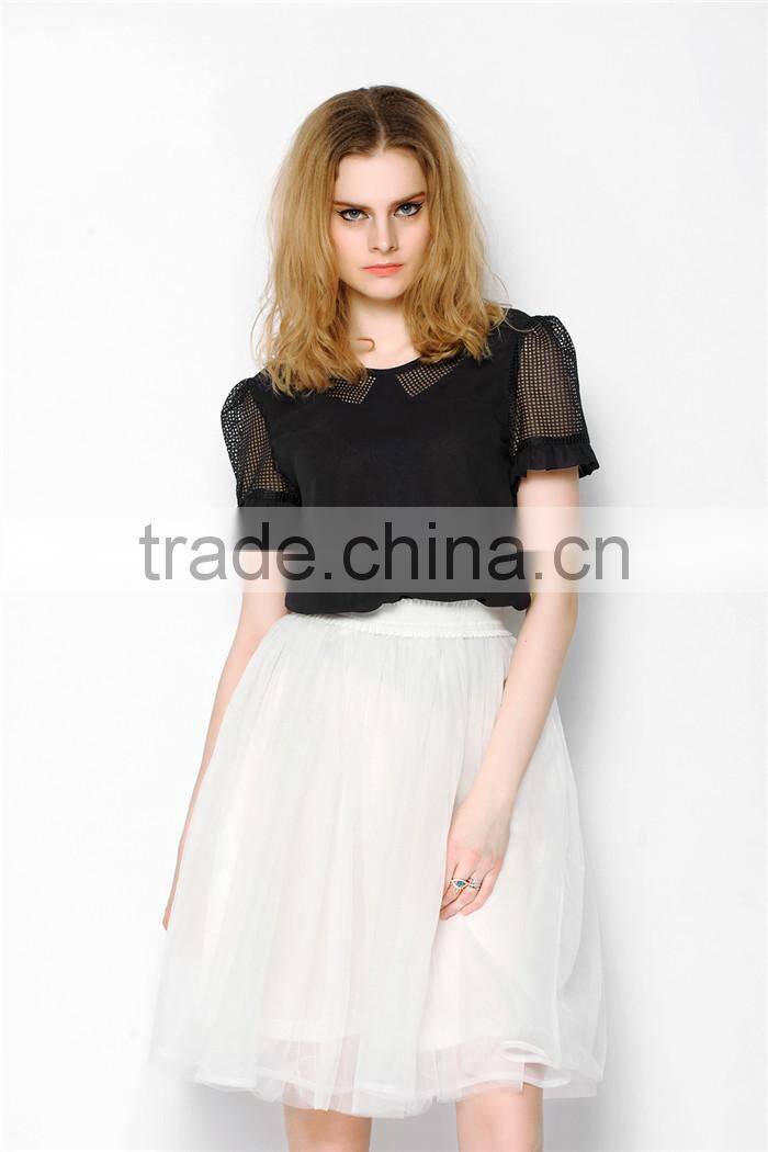 net style latest casual summer women milk silk blouse, transparent saree blouse,cheap womens blouses