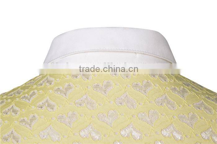 cute neck designed young ladies models short sleeve blouse