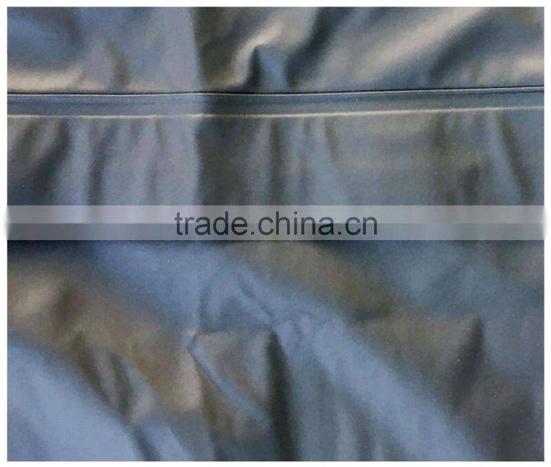 Mens green jacket waterproofing coating PVC raincoat