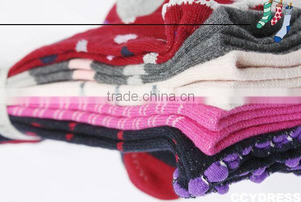 Make to order lovely girls mixed packing design jacquard socks in socks