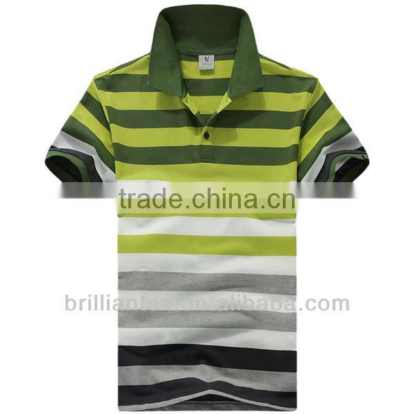 Striped Sporting Polo Tshirts Men