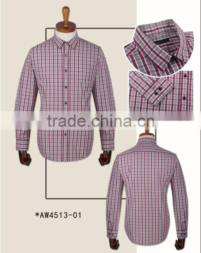 Classical checked 100% cotton flannel causal men shirts