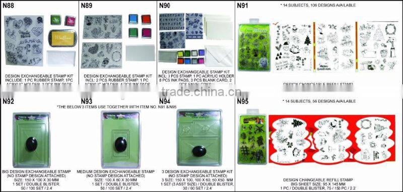 2pcs eva foam Geometry stamp