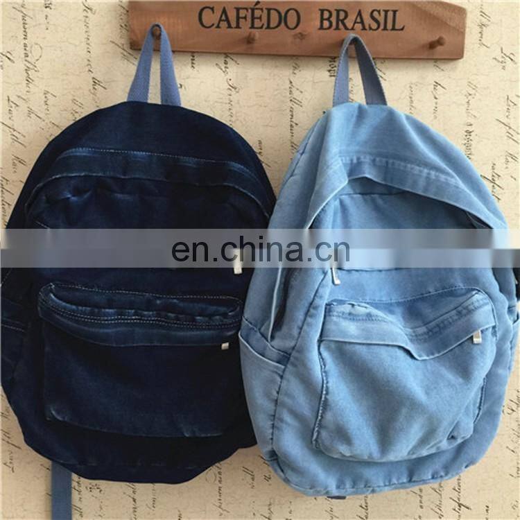 Women Denim Fashion School Backpack Outdoor Travel Backpack