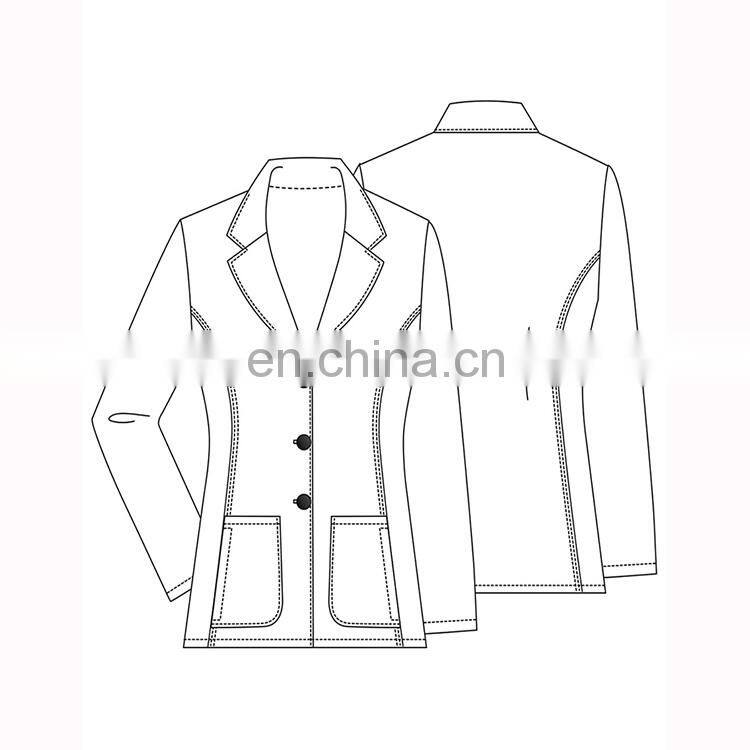 2017 Professional Doctor's Wear White Lab Coat
