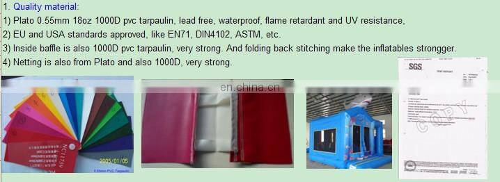 pink girly inflatable bouncy castle