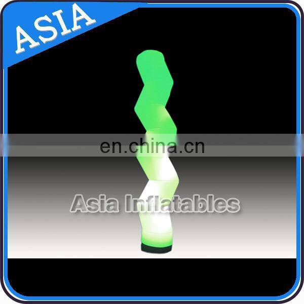 Holiday Decoration Led Tusk For Sale , Inflatable Led Ivory Balloon , Inflatable Curve Cone With Light