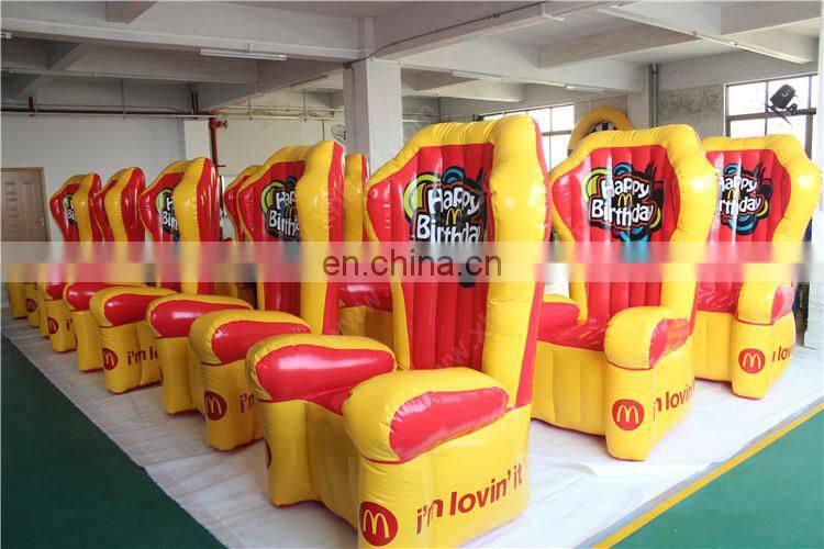 Custom inflatable heavy duty chair for promotion
