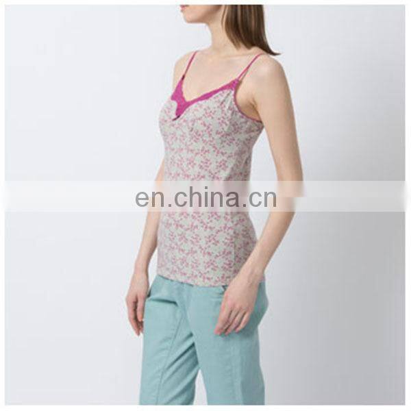 2015 New Design Small floral lace halter top