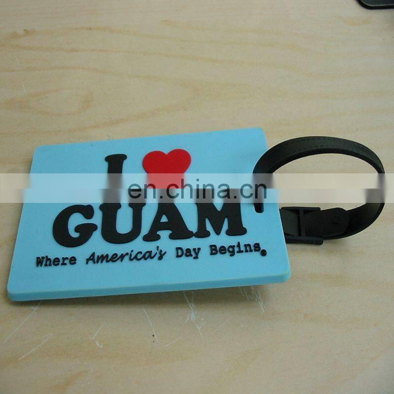 The ellipse soft pvc luggage tag/plastic luggage tag