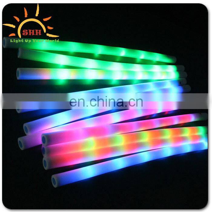 Pool Party Kids Playing Glowing Foam Water Noodle LED Lighting Up Swimming Noodle