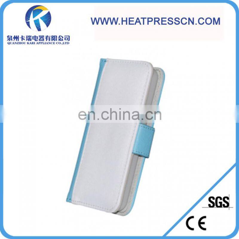 vertical open sublimation leather phone cases for IPHONE 4/4S