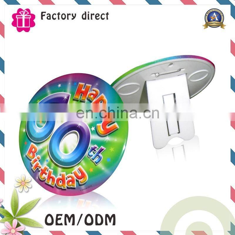 foshan factory pin button suit badges with logo