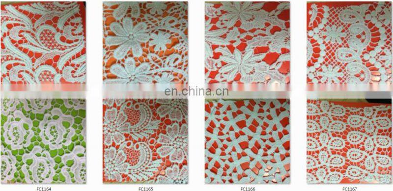 2016 classic arovane winnower popular desgn embroidery lace fabric milk poly